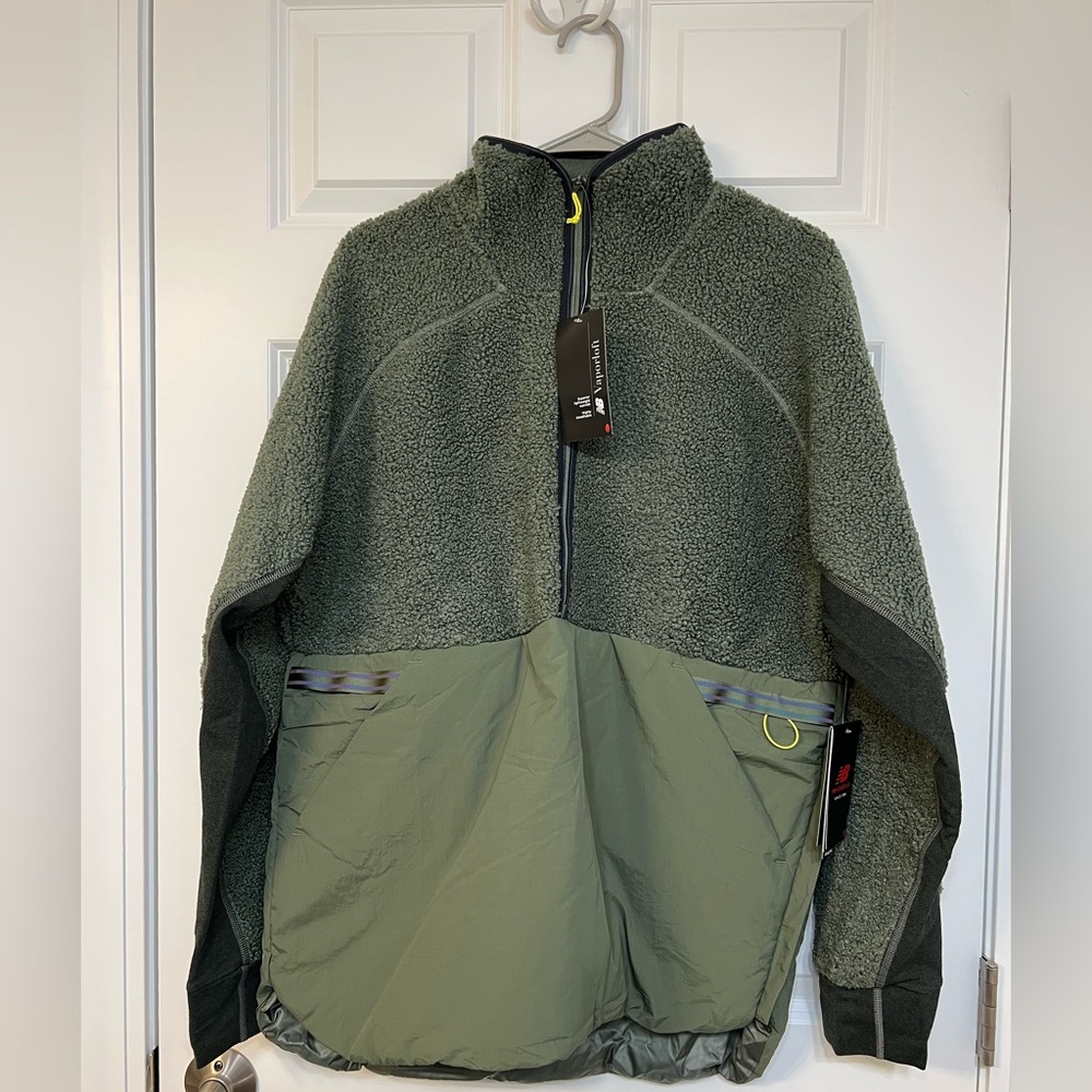 New Balance Men's Q Speed Sherpa Anorak Jacket